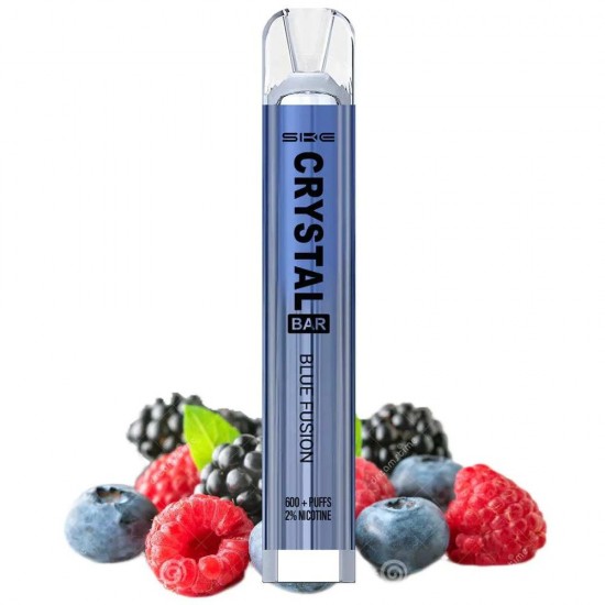 SKE Crystal Bar Blue Fusion 600 Puff Disposable Vape Blue
